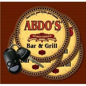  ABDOS Family Name Bar & Grill Coasters: Kitchen & Dining