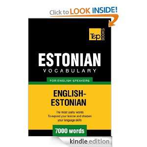   for English Speakers   English Estonian   7000 Words [Kindle Edition
