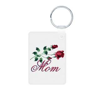  Aluminum Photo Keychain Mom with Roses for Mothers Day 