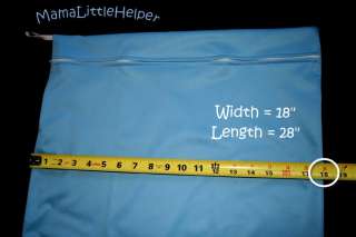 Waterproof Cloth Diaper/Swim Gear Wet Bag X LARGE 28X18  