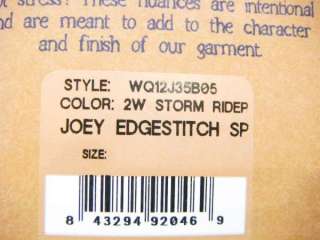 TRUE RELIGION Joey White Edge Super T Storm Rider Jeans  