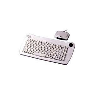   Infrared Wireless Mini PS/2 Keyboard With Trackball White: Electronics