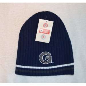   Blue Skull Cap   NCAA Cuffless Winter Knit Hat: Sports & Outdoors