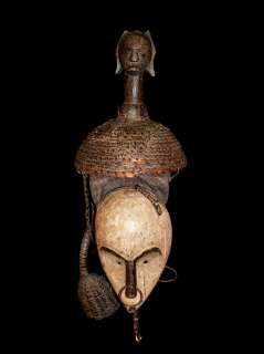 FANG HELMET AFRICAN TRIBAL ART  