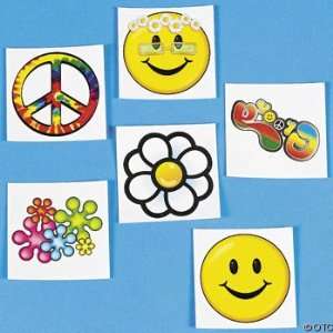  Groovy 60s Temporary Tattoos (6 dz) Toys & Games