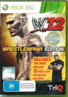 WWE 12 XBOX 360 ★★★NEW FACTORY SEALED★★★ SMACKDOWN vs RAW 