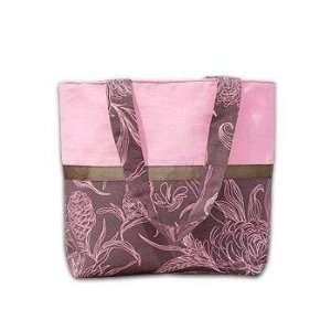  Hottie Tottie Pink Chrysanthemum Diaper Bag with Ribbon 
