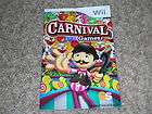 carnival games nintendo wii video game instruction book booklet manual