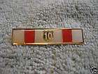 Police Citation Bar 10 Year Red/WhiteGold Shield Ten Years Service 