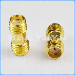 2pcs SMA Female To Female Straight RF connector Adapter  