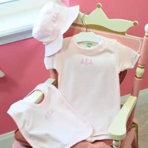  3pc. Personalized Baby Girl Clothes Gift Set Baby