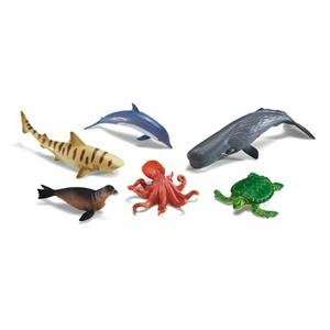  S&S Worldwide Jumbo Ocean Animals Plastic Play Toys Toys & Games