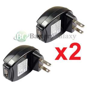 2x UNIVERSAL USB POWER RAPID HOME WALL CHARGER ADAPTER  