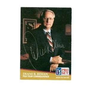  Dean Beamon autographed Golf trading card Sports 