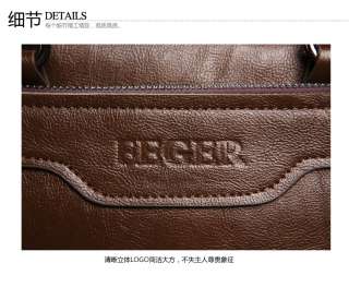 mens new Genuine Leather Oxhide messenger shoulder bags Handbags 