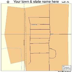  Street & Road Map of Canton City, North Dakota ND 
