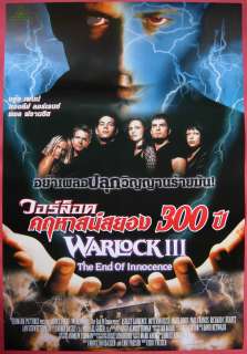 Warlock III The End of Innocence Thai Movie Poster 1999  