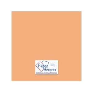  Paper Accents Cardstock 12x12 Smooth Peach Glow 