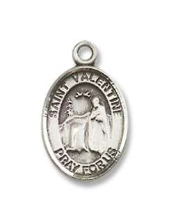 Sterling Silver St. Valentine of Rome Medal Patron Sain  