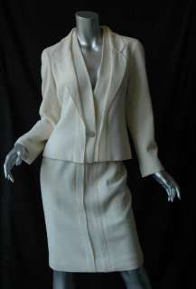 CHANEL Double Shawl&Notch Collar Classic Blazer Pleated Jacket+Skirt 