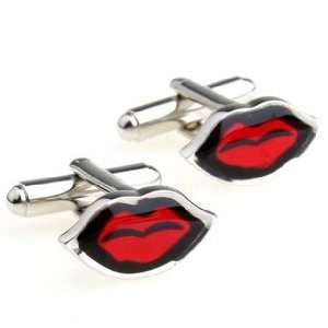  Rosy Lips Cufflinks Kiss Love Cuff Links Gift Boxed 