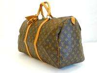 Louis Vuitton Monogram Duffle/Gym bag Keepall 50 AUTH! Free Shipping 