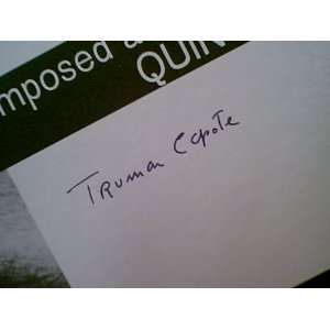  Capote, Truman In Cold Blood 1968 LP Signed Autograph 