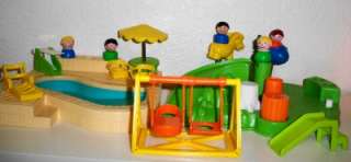   Fisher Price Little People PLAYGROUND and POOL LOT! WOW!  