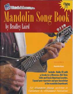 MANDOLIN SONG BOOK Notation & Tablature Solos BOOK/CD  