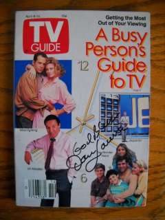This is a Dan Lauria Signed TV Guide with The Wonder Years on 