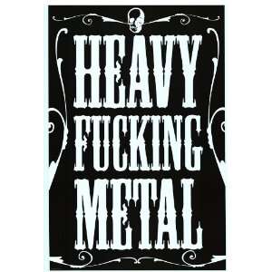  Heavy Metal Warning   Music Poster   24 X 36