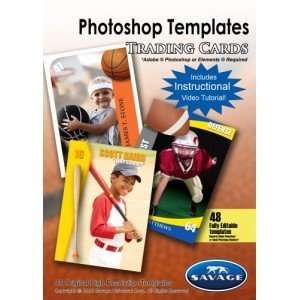  Trading Cards, Adobe Photoshop Template PST102: Camera 