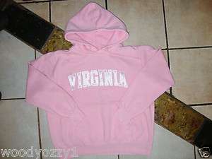 NEW WOMENS NCAA VIRGINIA HOODIE LARGE L  