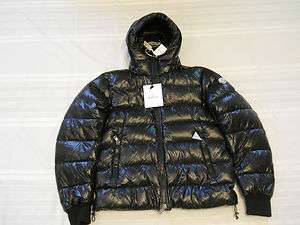 Moncler Aubert Down Hooded Jacket Black Sz Large 4 or X Large 6 NEW 