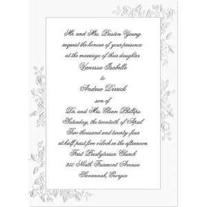  Frame Of Roses Wedding Announcement Cards: Home & Kitchen