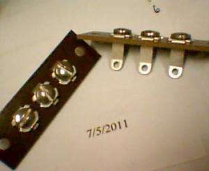 Western Electric 3pt term strip screw/solder.feed thru  
