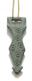 Circa 1st 3rd century AD. Superb Roman military bronze pendant with 