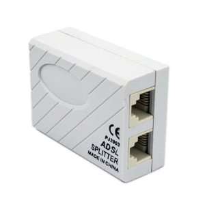  HDE ADSL RJ11 Splitter/Filter for Phone & Modem Lines 