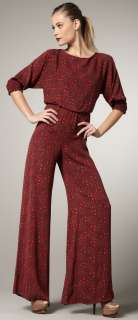   Jumpsuit M 6 8 UK 10 12 NWT $440 Wide Leg Seen On Celebrity  