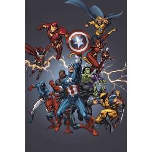  Avengers Assemble Poster by Tom Grummett 24 x 36 Toys 