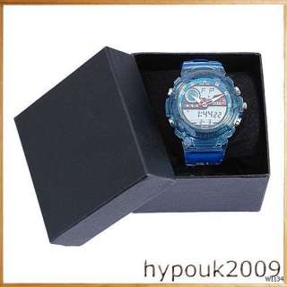 Hot Sales Unisex OHSEN Blue Digital Analog Alarm Backlight Sport Wrist 
