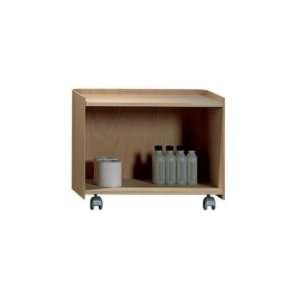 Whitehaus Aeri wood 21 3/4 x 15 cart storage unit with two shelves 