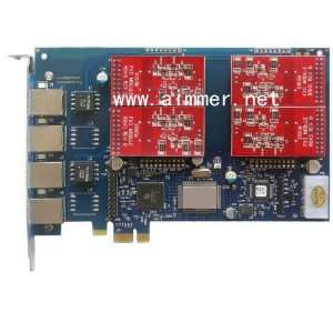  with 4fxo pci express asterisk card for elastix trixbox: Electronics
