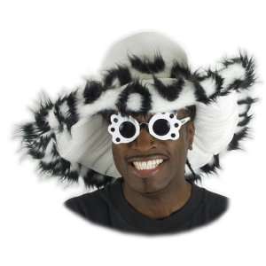 Fur Sugar Daddy Black & White Costume Hat: Toys & Games