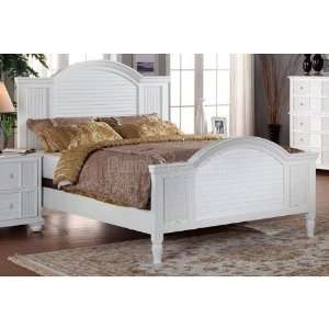   Furniture Nautical Breeze Panel Bed (White) (King) 403 5914 15 16 WHT