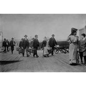  Ellis Island Immigrant Arrivals, ca. 1910 Photograph 
