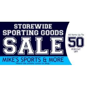    3x6 Vinyl Banner   Sporting Goods Store Wide Sale 
