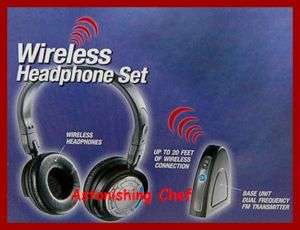 WIRELESS HEADPHONE  CD TV IPOD LISTENER HEADSET  