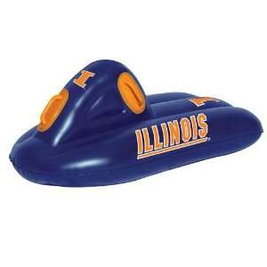 Illinois Fighting Illini NCAA Inflatable Super Sled / Pool Raft (42 