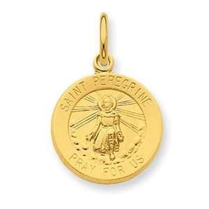    plated Sterling Saint Peregrine Medal Pendant   JewelryWeb Jewelry